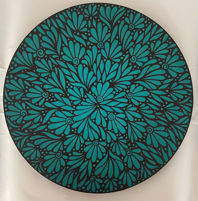 Round garden 9 turquoise - 35 cm - €875