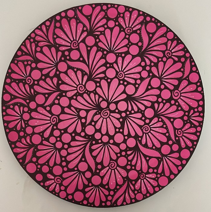 Round garden 12 deep pink - 35 cm - €875